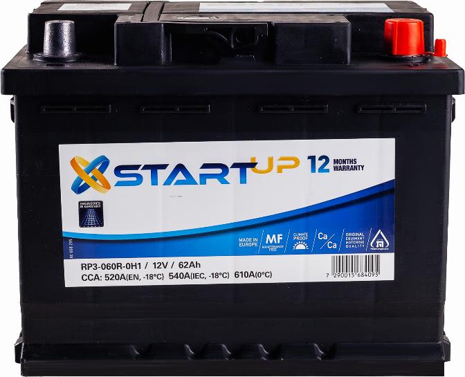 START UP RP3-060R-0H1 - Starter Battery car-mod.net