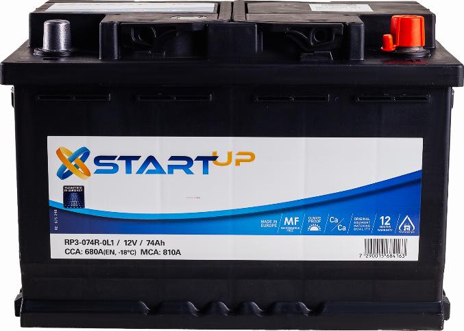 START UP RP3-074R-0L1 - Starter Battery car-mod.net