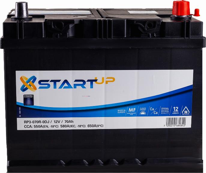 START UP RP3-070R-0DJ - Starter Battery car-mod.net