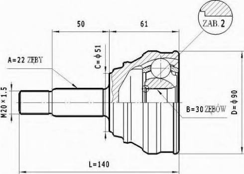 Statim C.293 - CV Joint Kit, drive shaft car-mod.net