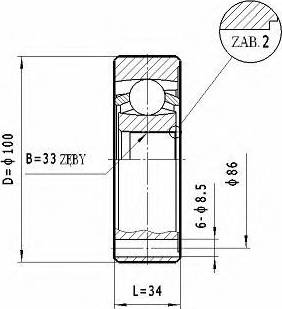 Statim CW.045 - CV Joint Kit, drive shaft car-mod.net
