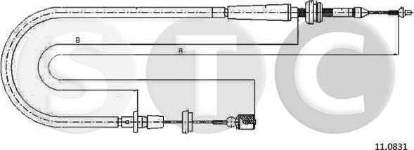 STC T483832 - Accelerator Cable car-mod.net