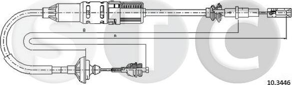 STC T483229 - Clutch Cable car-mod.net