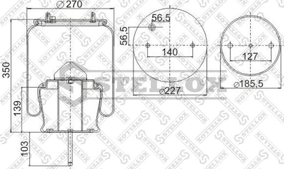 Stellox 90-30304-SX - Bellow, air suspension car-mod.net