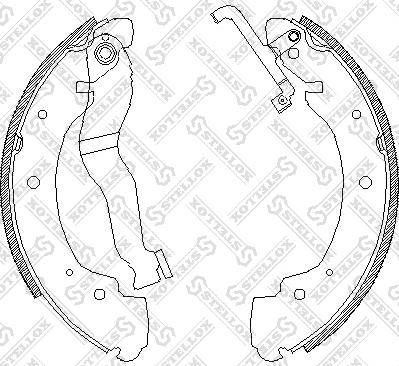 Stellox 413 100-SX - Drum Brake Shoe Set car-mod.net