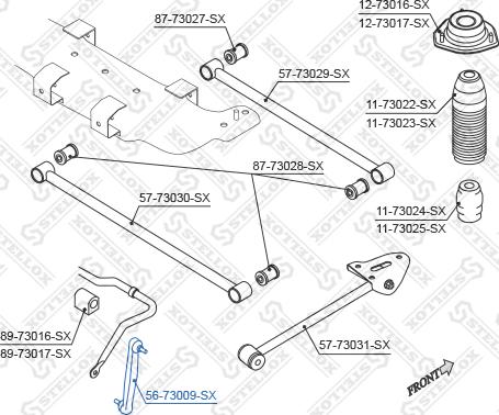 Stellox 56-73009-SX - Rod / Strut, stabiliser car-mod.net