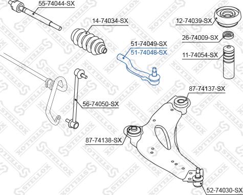 Stellox 51-74048-SX - Tie Rod End car-mod.net