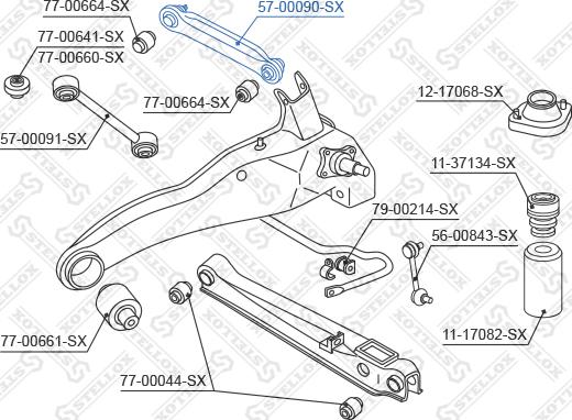 Stellox 57-00090-SX - Rod / Strut, wheel suspension car-mod.net