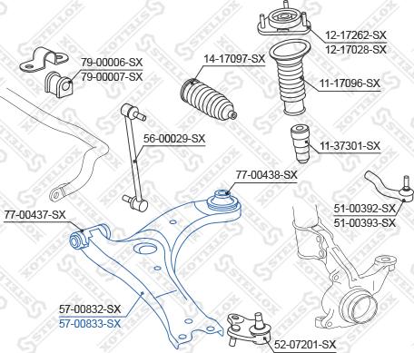 Stellox 57-00833-SX - Track Control Arm car-mod.net