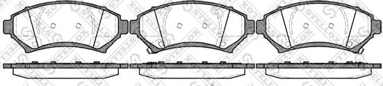 Stellox 652 002B-SX - Brake Pad Set, disc brake car-mod.net