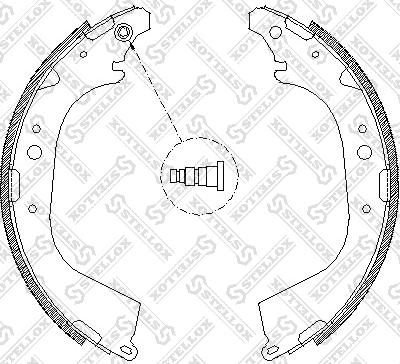 Stellox 661 101-SX - Drum Brake Shoe Set car-mod.net