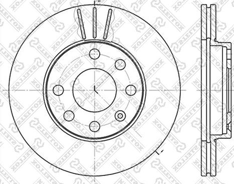 Stellox 6020-3608V-SX - Brake Disc car-mod.net