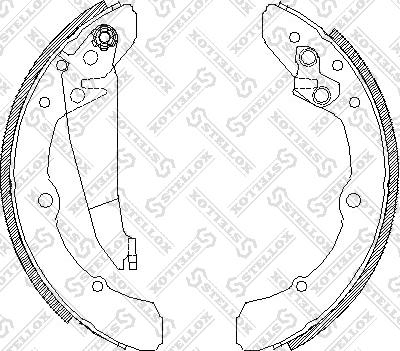 Stellox 059 100-SX - Drum Brake Shoe Set car-mod.net