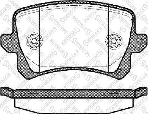 DJ Parts BP2253 - Brake Pad Set, disc brake car-mod.net