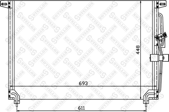 Stellox 10-45048-SX - Condenser, air conditioning car-mod.net