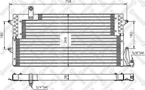 Stellox 10-45005-SX - Condenser, air conditioning car-mod.net