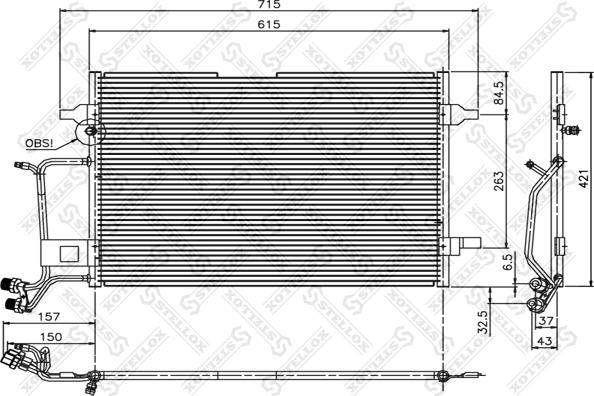 Stellox 10-45006-SX - Condenser, air conditioning car-mod.net