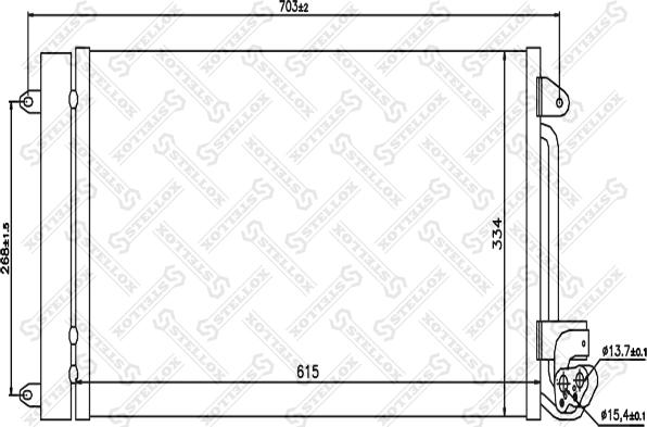 Stellox 10-45199-SX - Condenser, air conditioning car-mod.net