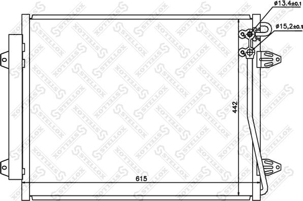 Stellox 10-45164-SX - Condenser, air conditioning car-mod.net