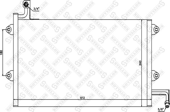 Stellox 10-45161-SX - Condenser, air conditioning car-mod.net
