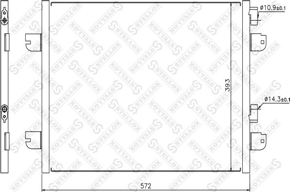Stellox 10-45174-SX - Condenser, air conditioning car-mod.net