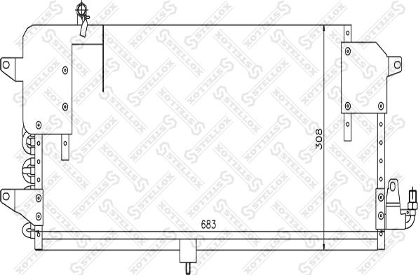 Stellox 10-45178-SX - Condenser, air conditioning car-mod.net