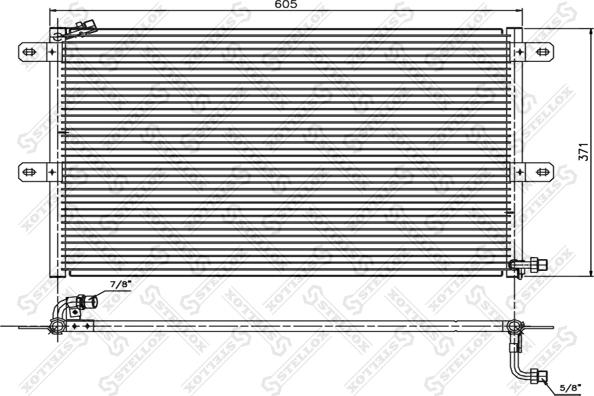 Stellox 10-45215-SX - Condenser, air conditioning car-mod.net