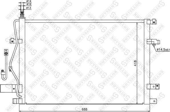 Stellox 10-45226-SX - Condenser, air conditioning car-mod.net