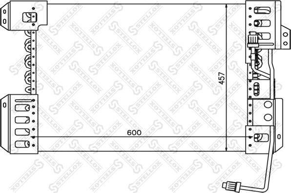 Stellox 10-45763-SX - Condenser, air conditioning car-mod.net