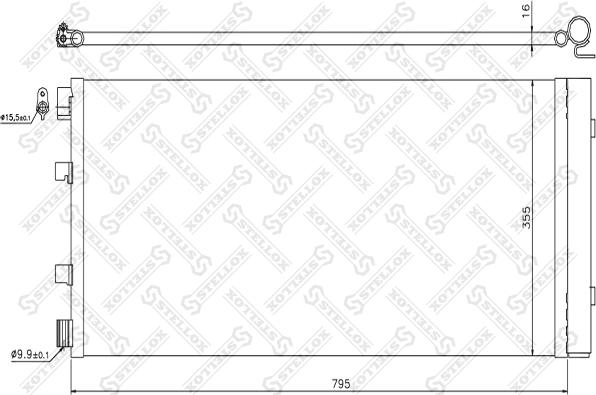 Stellox 10-45737-SX - Condenser, air conditioning car-mod.net