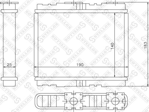 Stellox 10-35094-SX - Heat Exchanger, interior heating car-mod.net