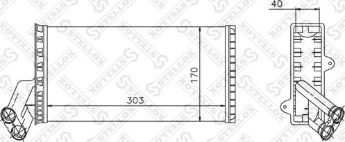 Stellox 10-35004-SX - Heat Exchanger, interior heating car-mod.net
