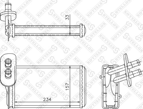 Stellox 10-35019-SX - Heat Exchanger, interior heating car-mod.net