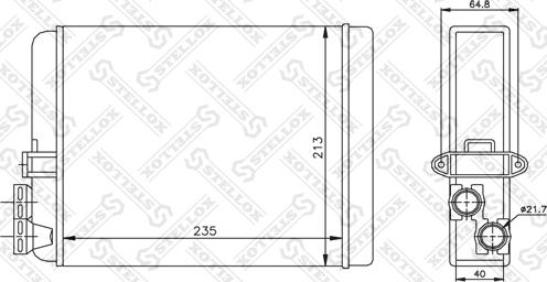 Stellox 10-35087-SX - Heat Exchanger, interior heating car-mod.net