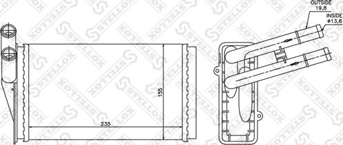 Stellox 10-35021-SX - Heat Exchanger, interior heating car-mod.net