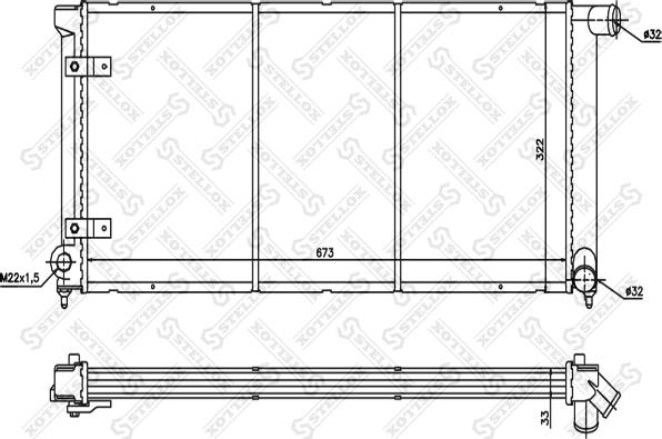 Stellox 10-26412-SX - Radiator, engine cooling car-mod.net