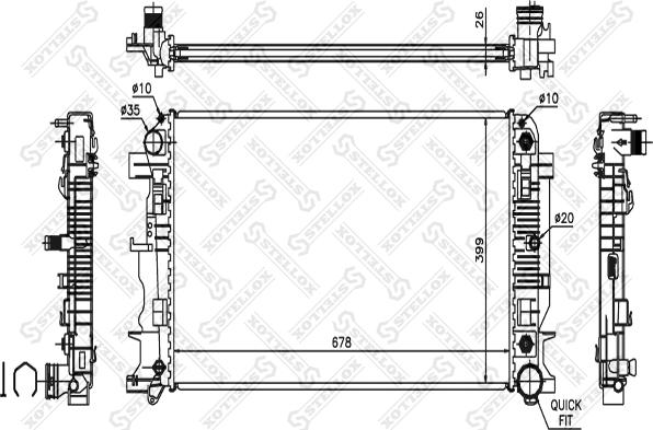 Stellox 10-26553-SX - Radiator, engine cooling car-mod.net