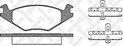 Stellox 182 020-SX - Brake Pad Set, disc brake car-mod.net
