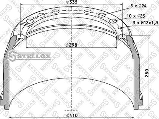 Stellox 85-00021-SX - Brake Drum car-mod.net