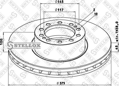 Stellox 85-00803-SX - Brake Disc car-mod.net