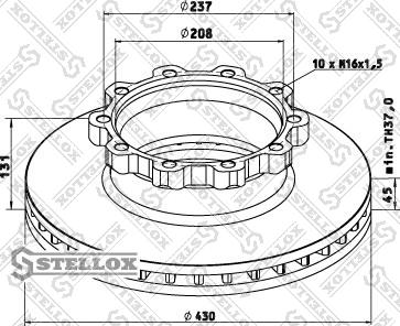 Stellox 85-00749-SX - Brake Disc car-mod.net