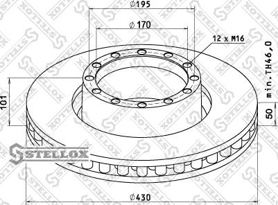 Stellox 85-00741-SX - Brake Disc car-mod.net