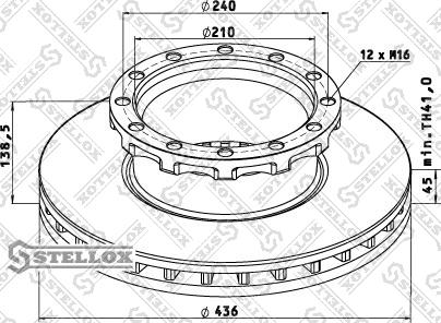 Stellox 85-00743-SX - Brake Disc car-mod.net