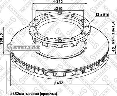 Stellox 85-00742-SX - Brake Disc car-mod.net