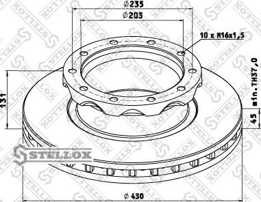 Stellox 85-01263-SX - Brake Disc car-mod.net
