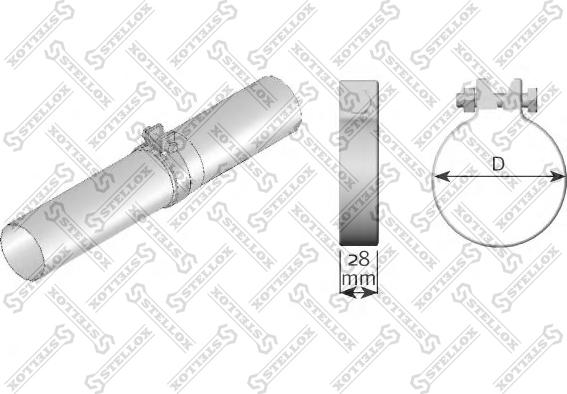 Stellox 82-01071-SX - Pipe Connector, exhaust system car-mod.net
