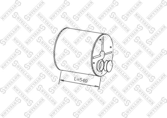 Stellox 82-03094-SX - Middle / End Silencer car-mod.net