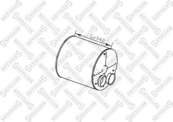 Stellox 82-03093-SX - Middle / End Silencer car-mod.net