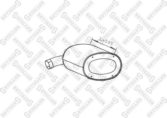 Stellox 82-03071-SX - Middle / End Silencer car-mod.net