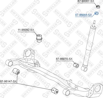 Stellox 87-98088-SX - Top Strut Mounting car-mod.net